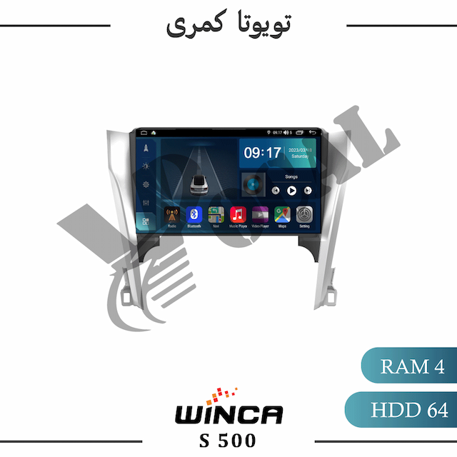 مانیتور تویوتا کمری 2008 - 2013 - سری S500